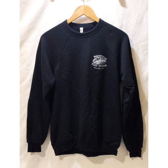 Fozzy Surf School Oahu Crewneck on Bella + Canvas Blank M Black - Picture 2 of 6